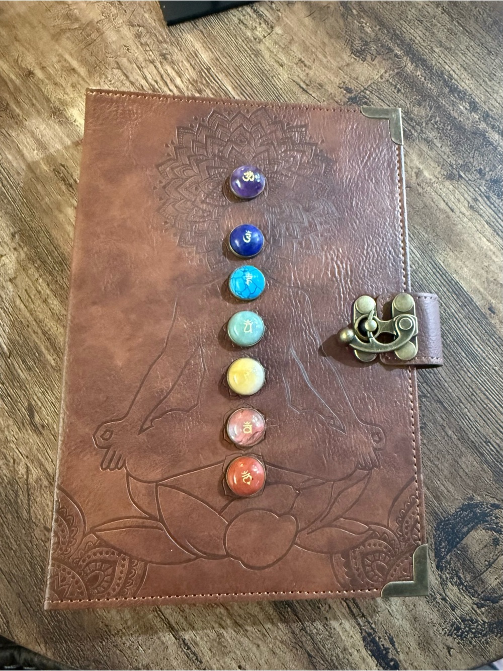 Chakra Leather Journal | Meditation, Manifestation & Mindfulness Notebook